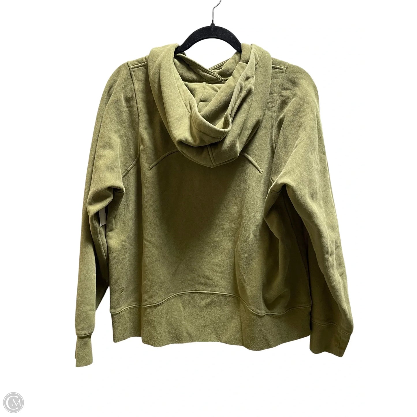Athletic Sweatshirt Hoodie By Lululemon In Green, Size: 10