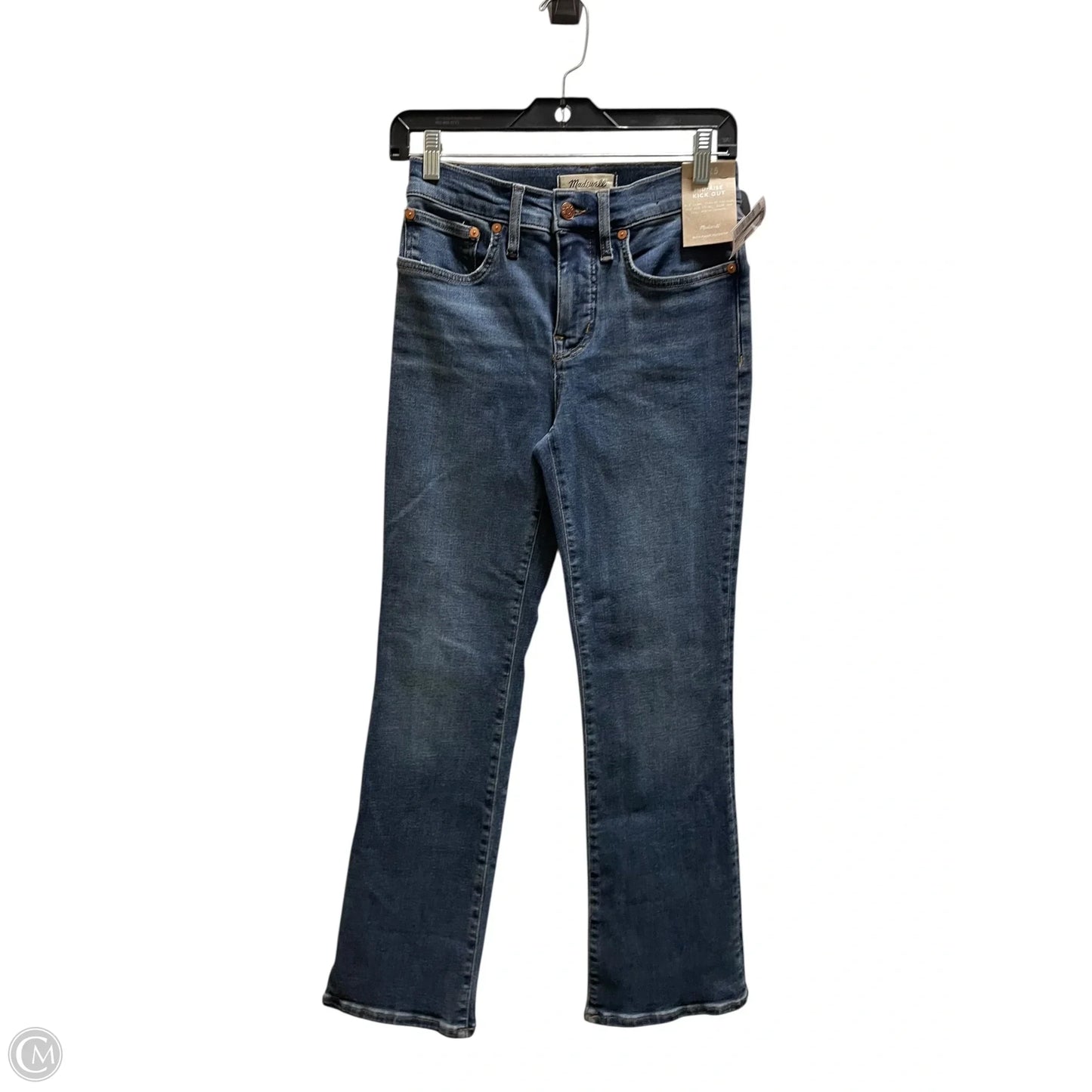 Jeans Straight By Madewell In Blue Denim, Size: 0