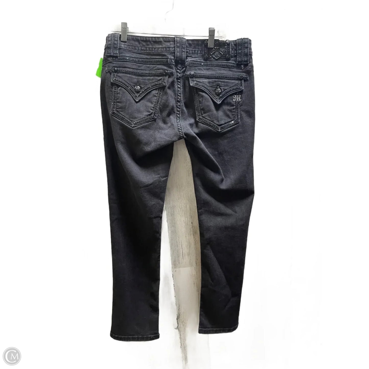 Jeans Skinny By Miss Me In Black Denim, Size: 14