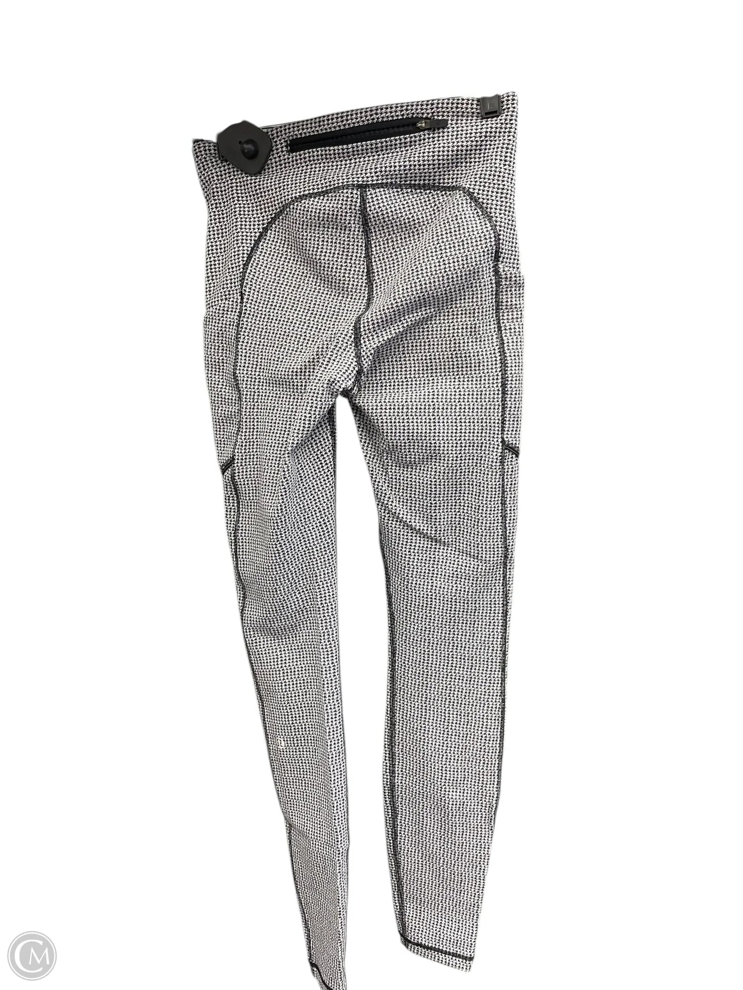 Athletic Leggings By Lululemon In Black & White, Size: 4
