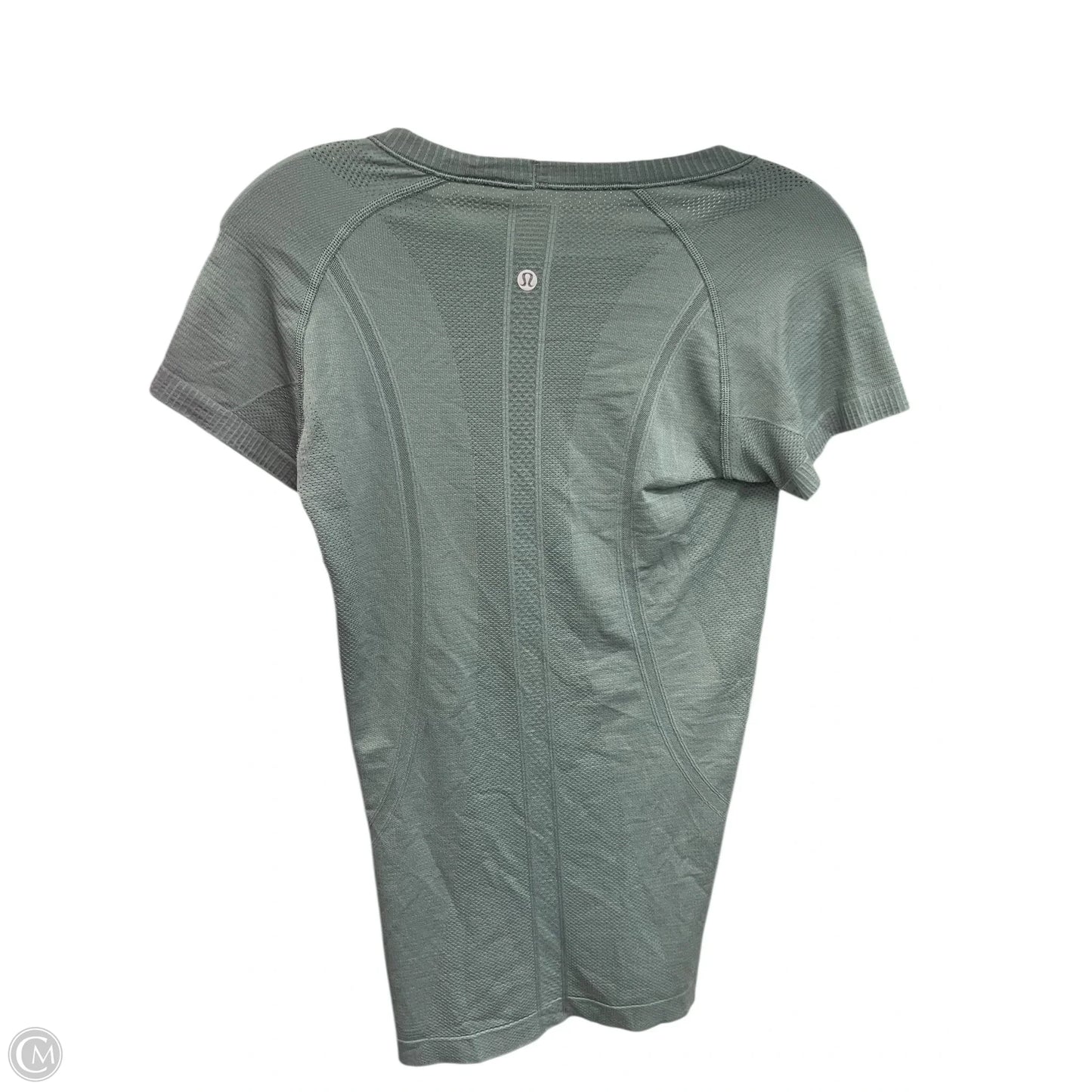 Athletic Top Short Sleeve By Lululemon In Black, Size: 6