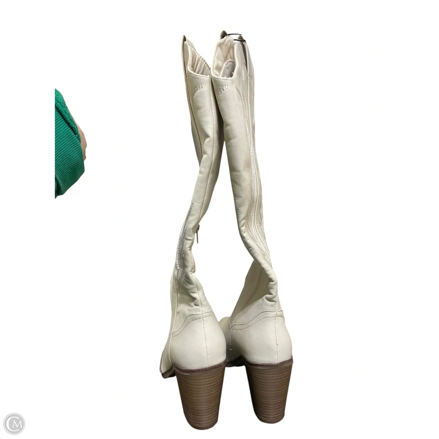 Boots Ankle Heels By Altard State In Cream, Size: 7.5