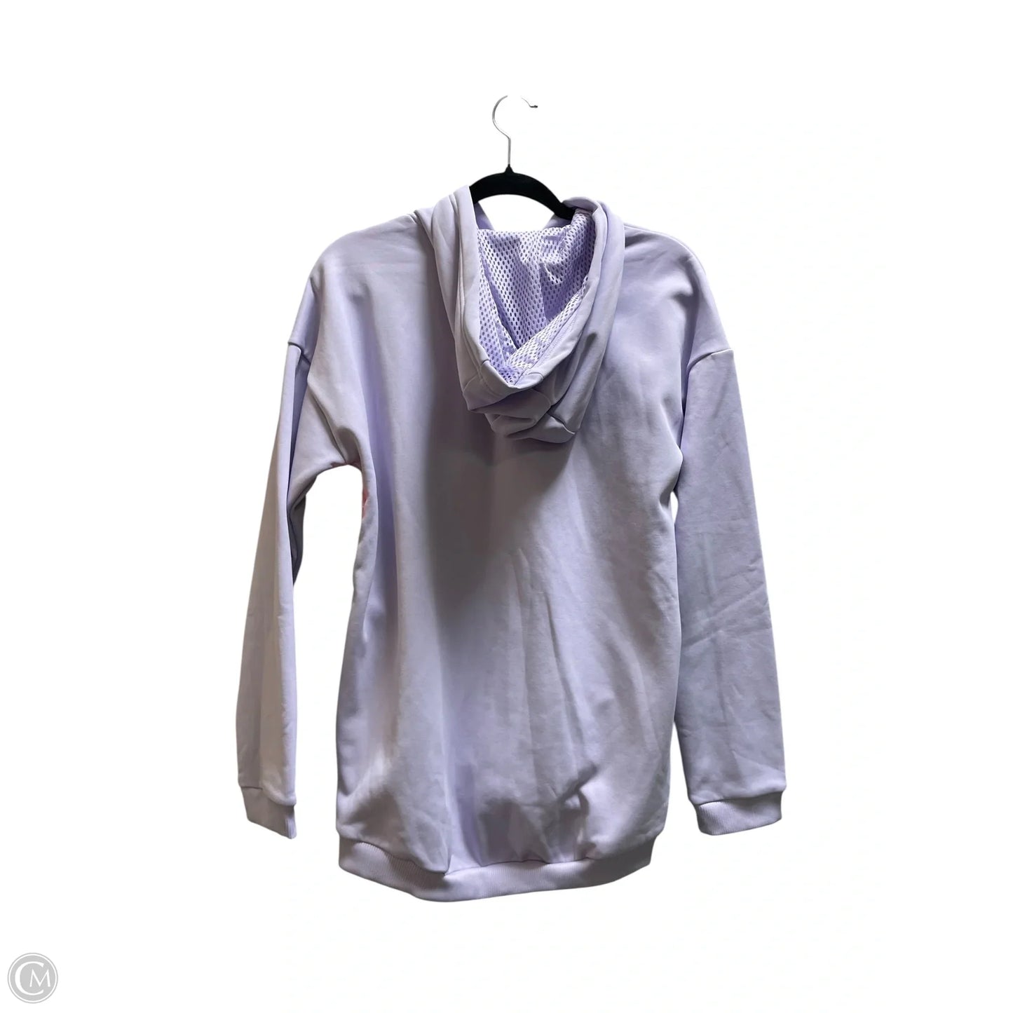 Sweatshirt Hoodie By Adidas In Purple, Size: M