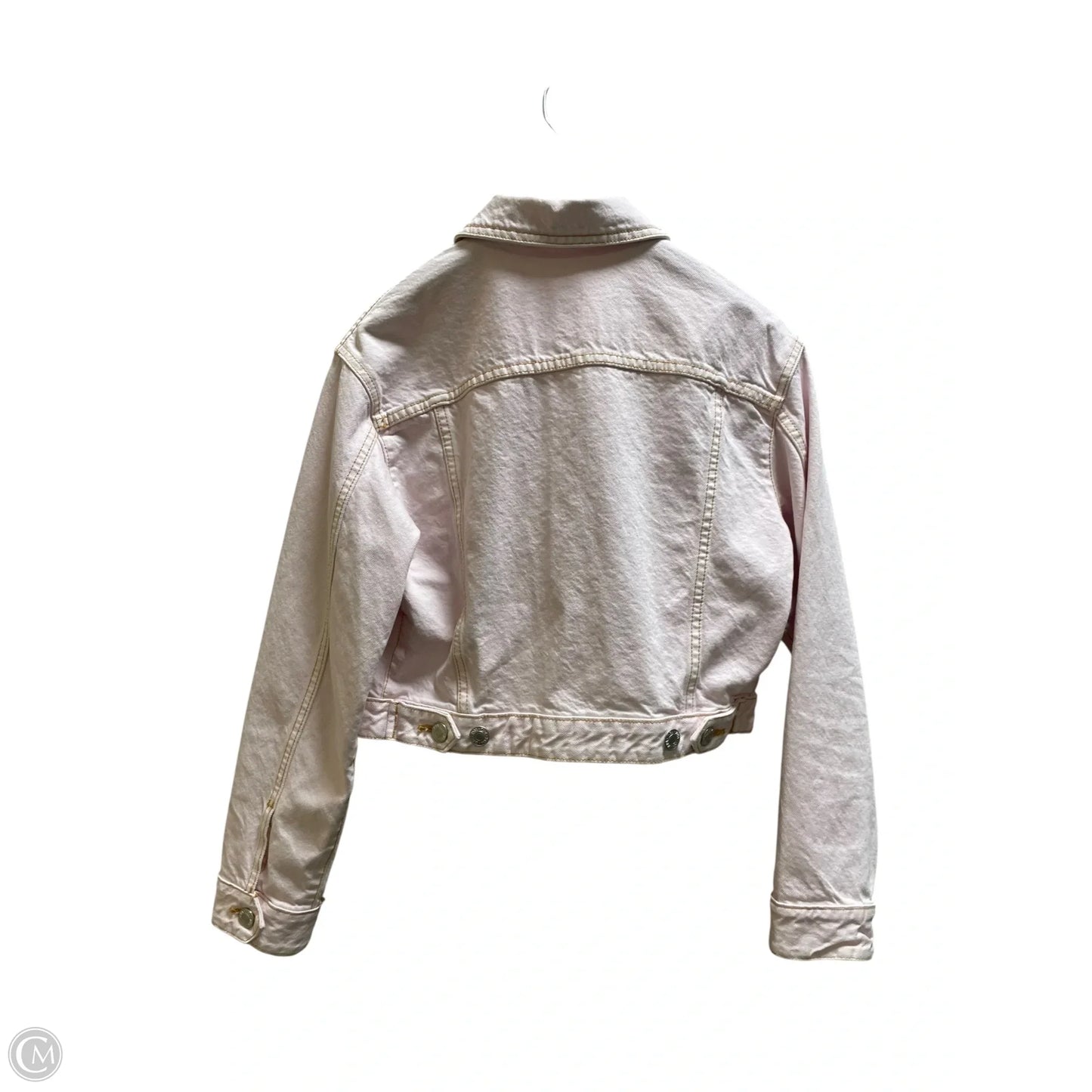 Jacket Denim By Zara In Pink, Size: Xs