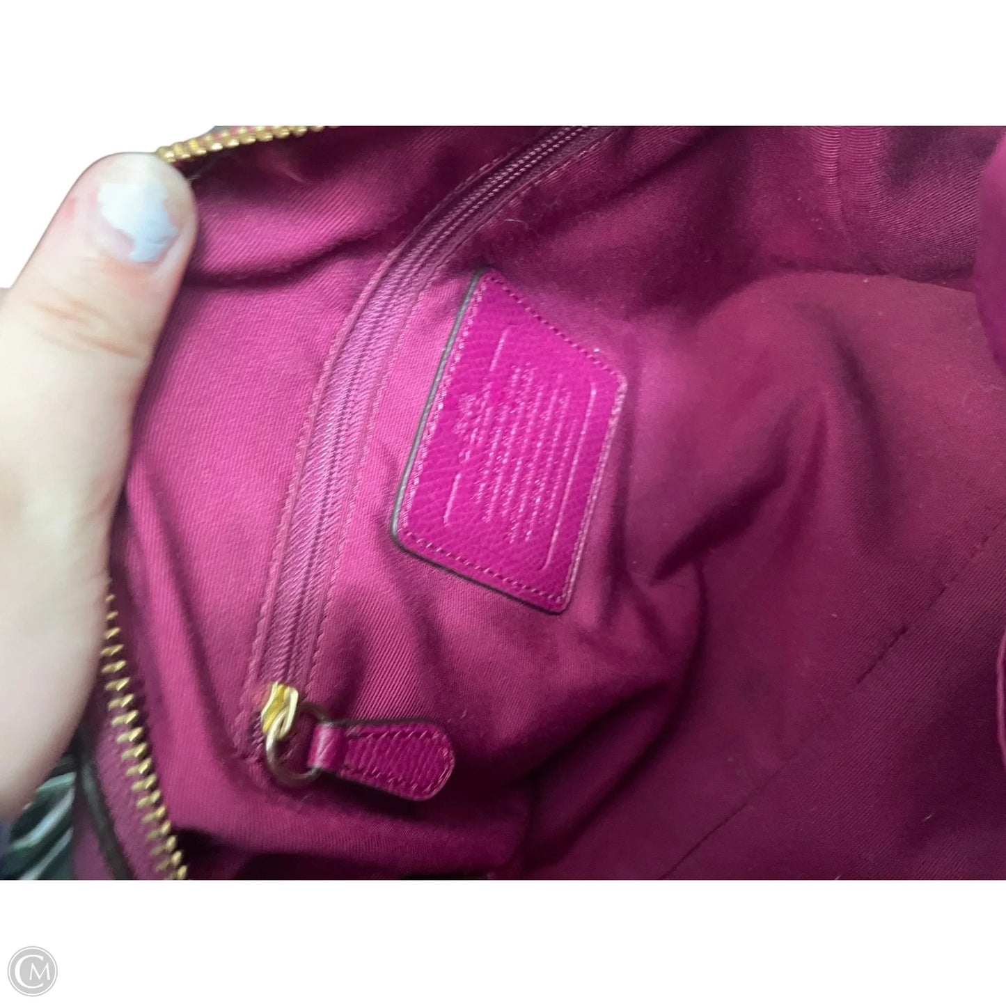 Handbag Designer By Coach, Size: Small
