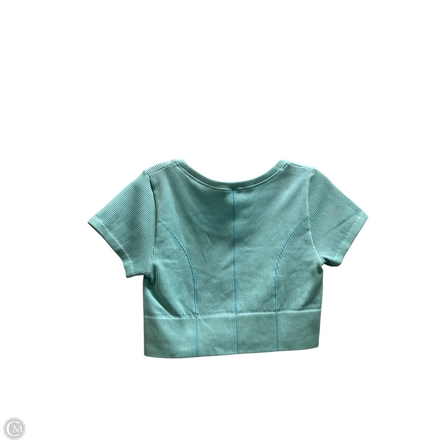 Athletic Top Short Sleeve By Aerie In Blue, Size: Xl