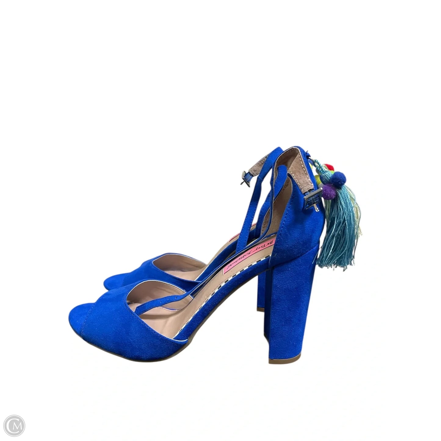 Shoes Heels Block By Betsey Johnson In Blue, Size: 10