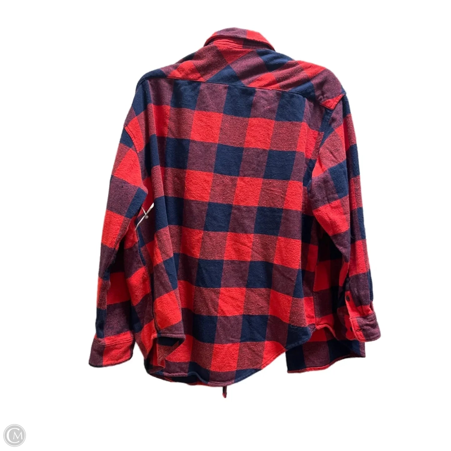 Top Long Sleeve By Aerie In Plaid Pattern, Size: S