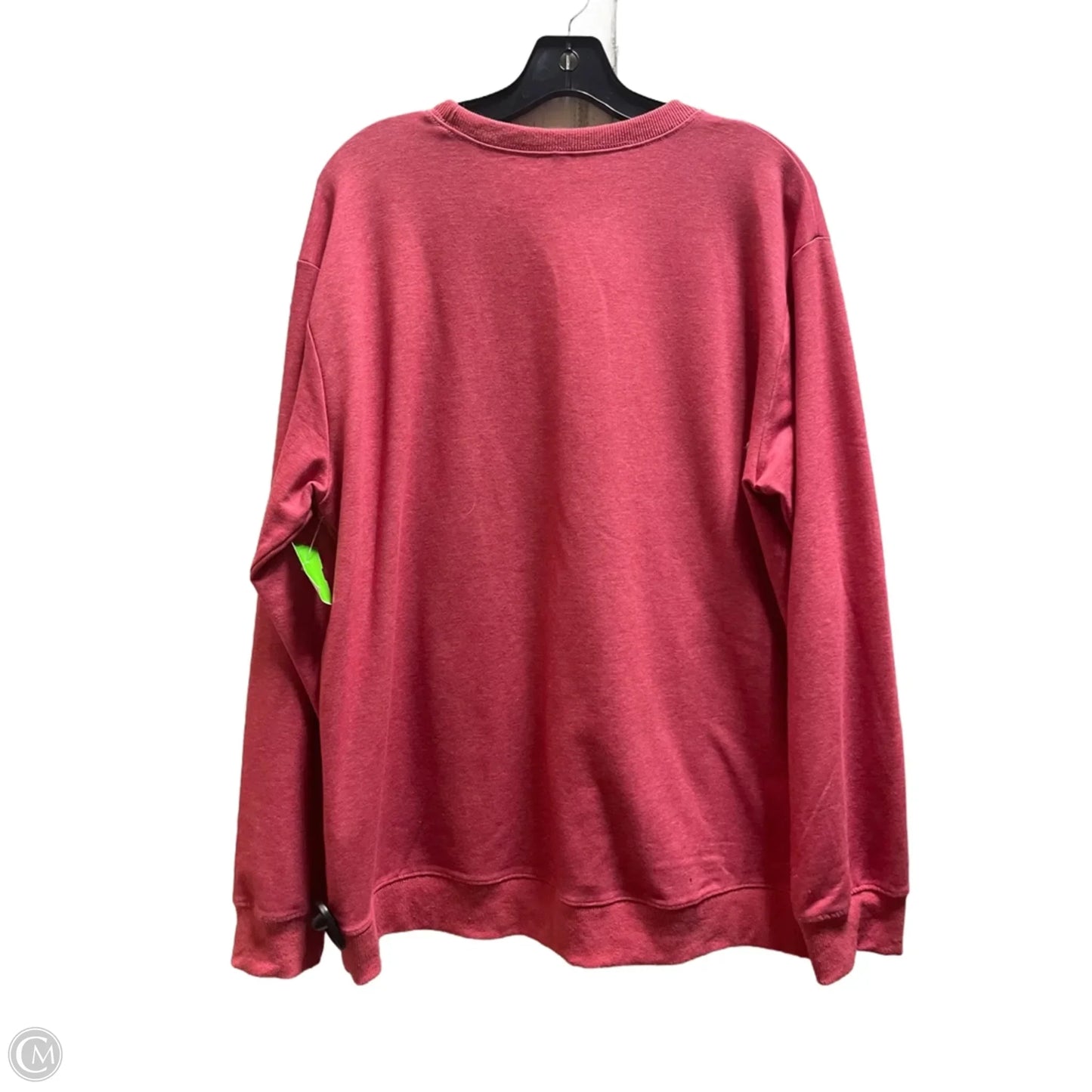 Sweatshirt Collar By Clothes Mentor In Red, Size: 2x