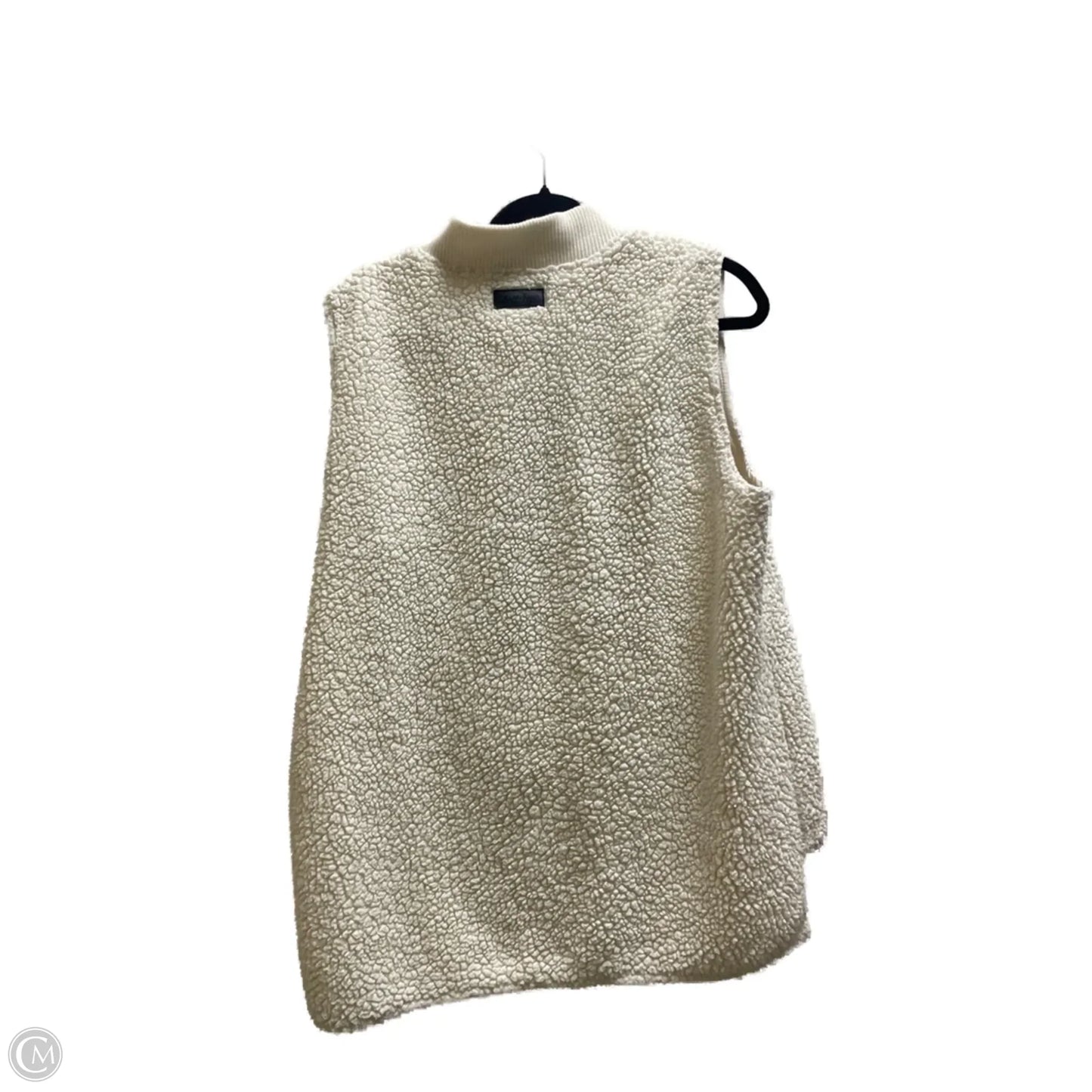 Vest Faux Fur & Sherpa By Calvin Klein In Cream, Size: L