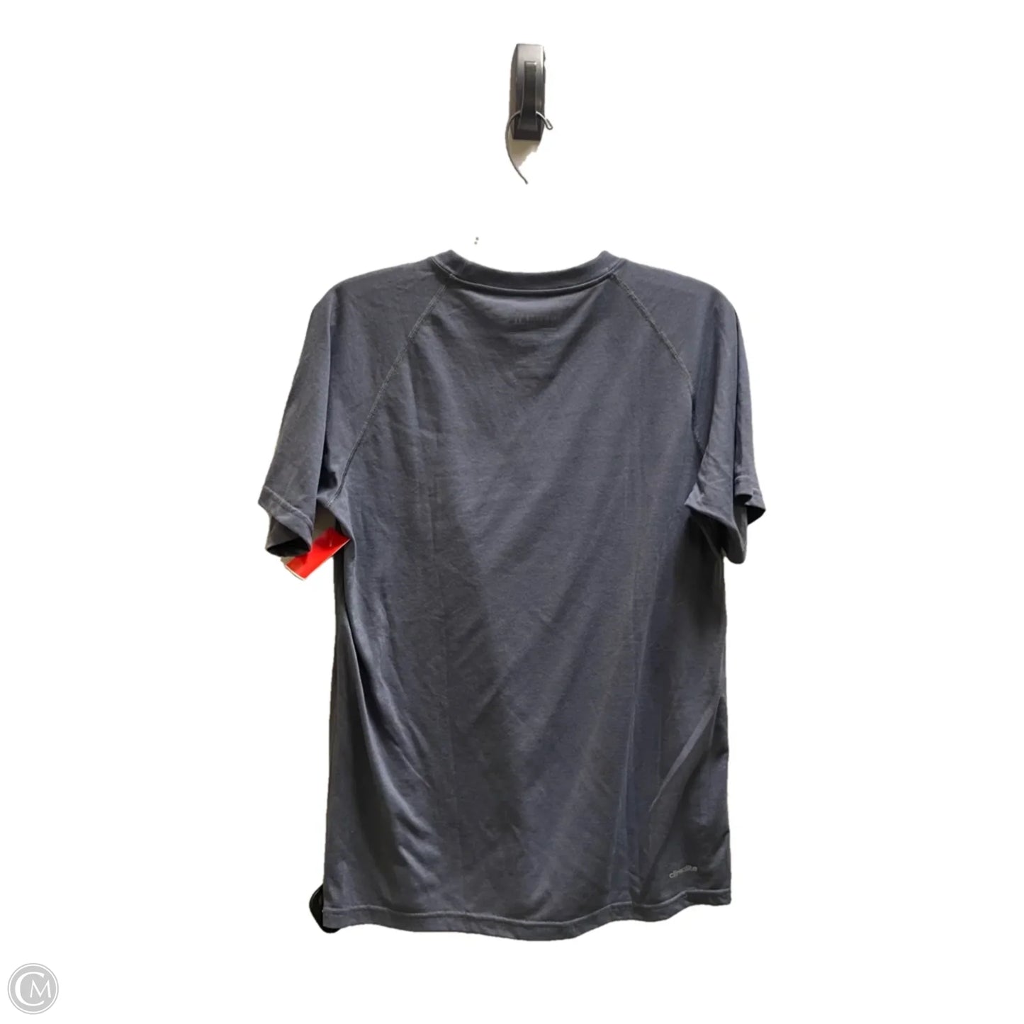 Top Short Sleeve By Adidas In Grey, Size: M