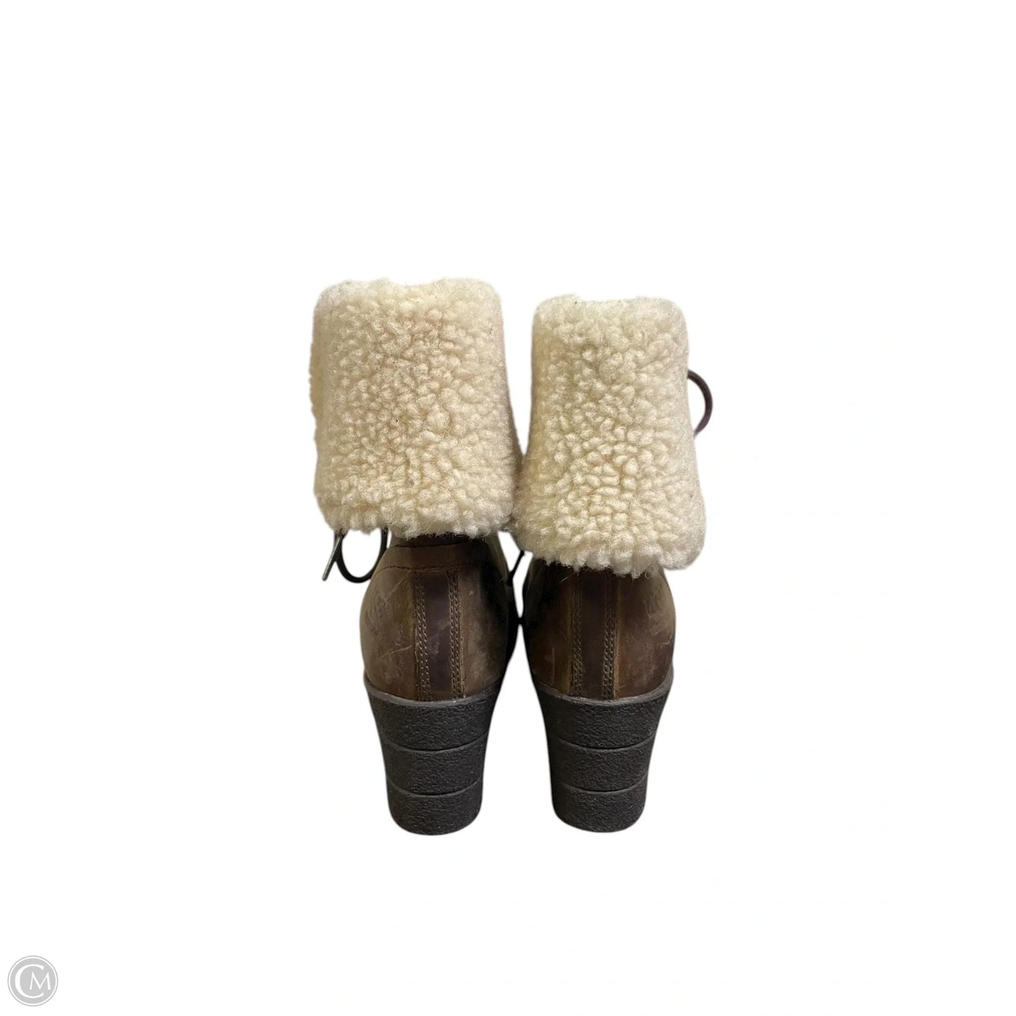 Boots Designer By Ugg In Brown, Size: 7