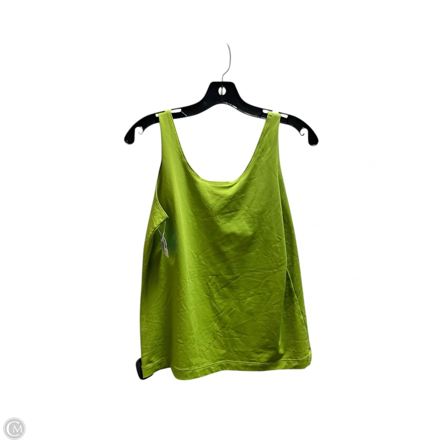 Top Sleeveless By Chicos In Green, Size: 1x