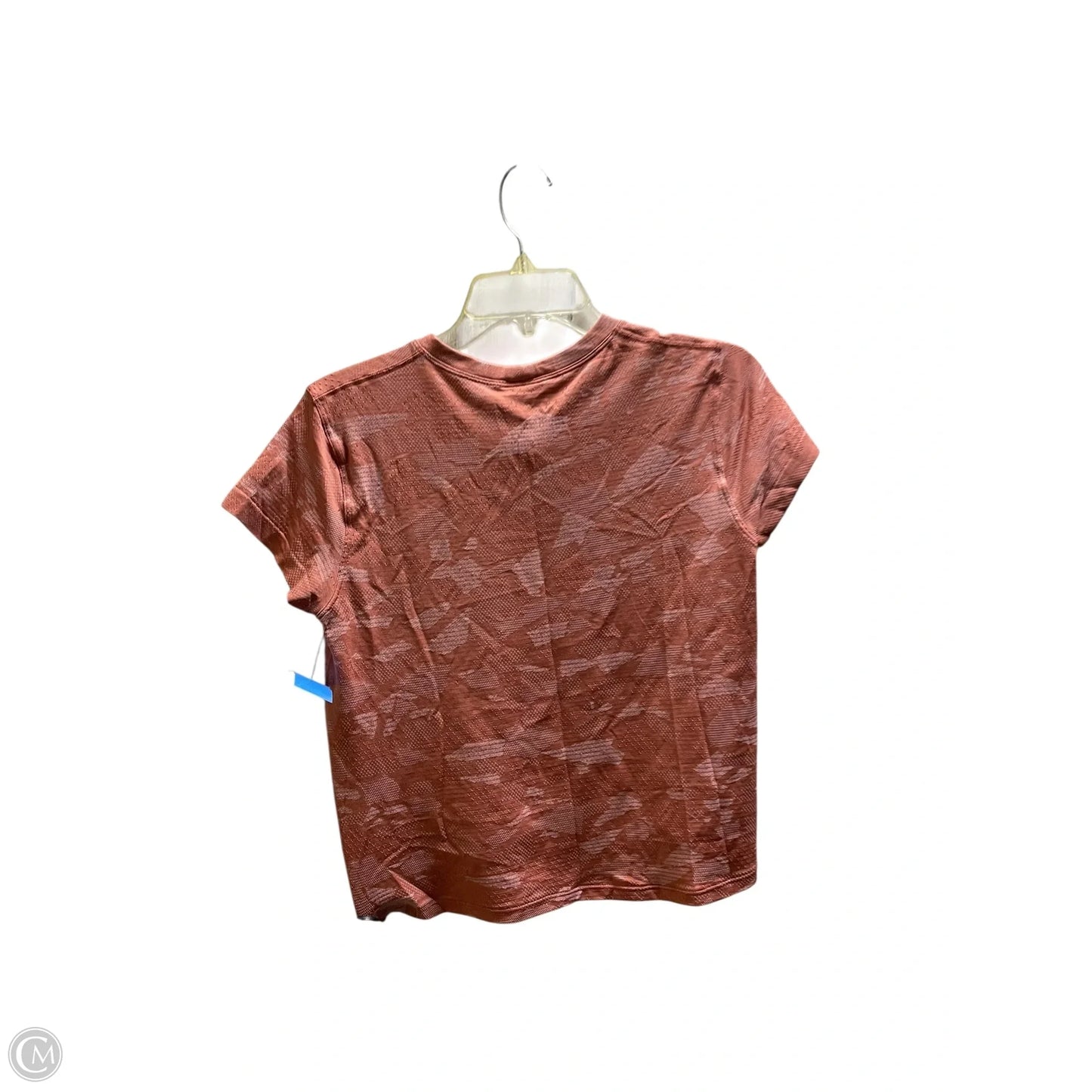 Athletic Top Short Sleeve By Lululemon In Pink, Size: 4