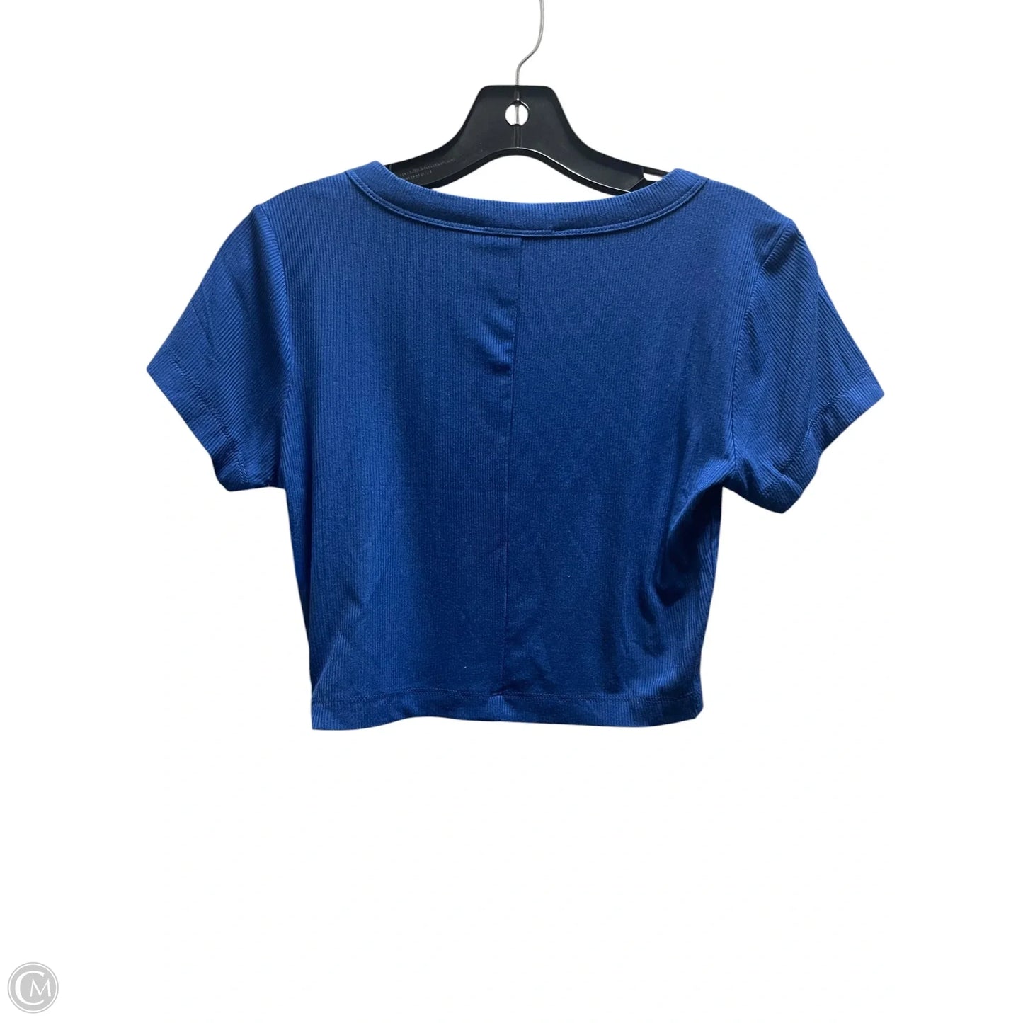 Top Short Sleeve By Zenana In Blue, Size: M