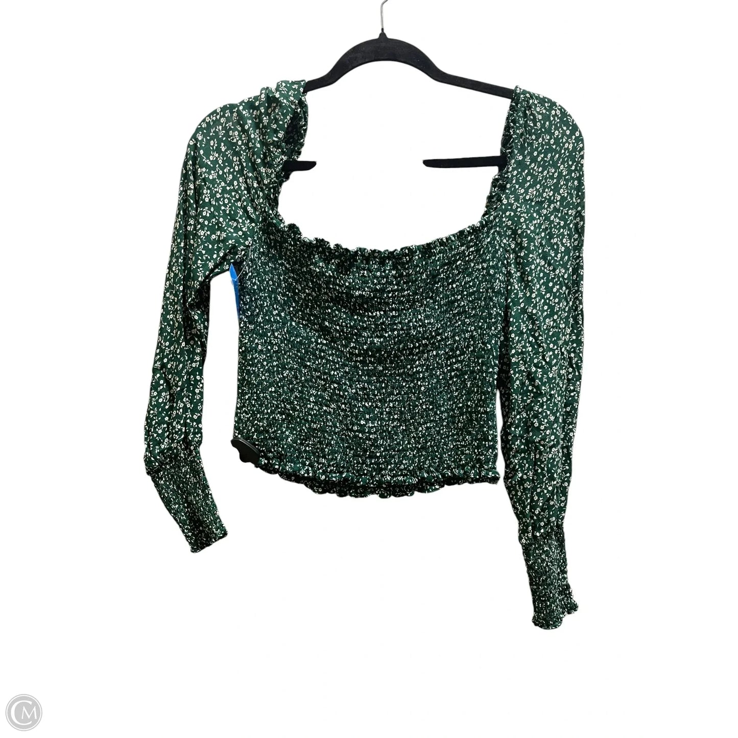 Top Long Sleeve By Reformation In Green, Size: S