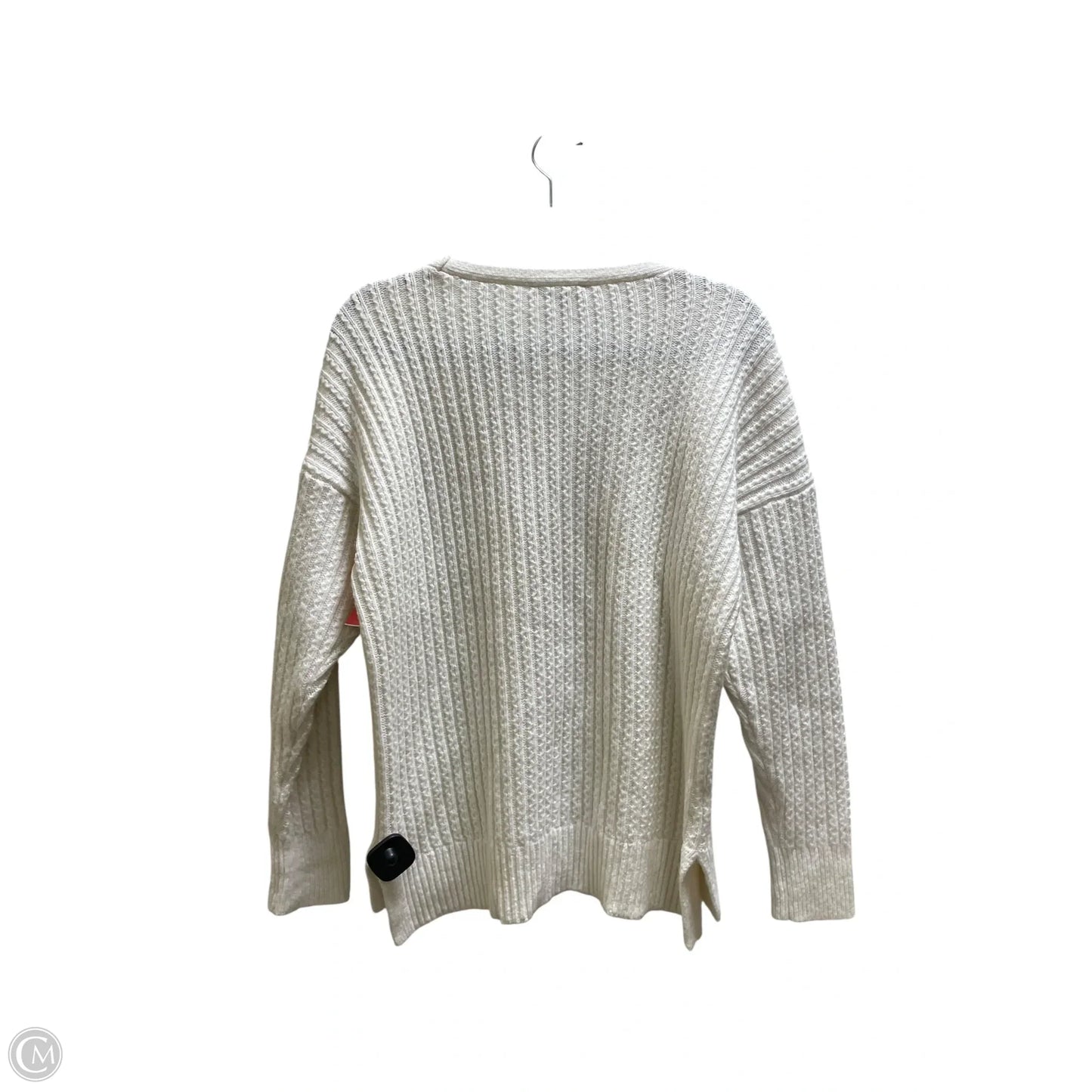 Sweater By Ann Taylor In White, Size: Lp