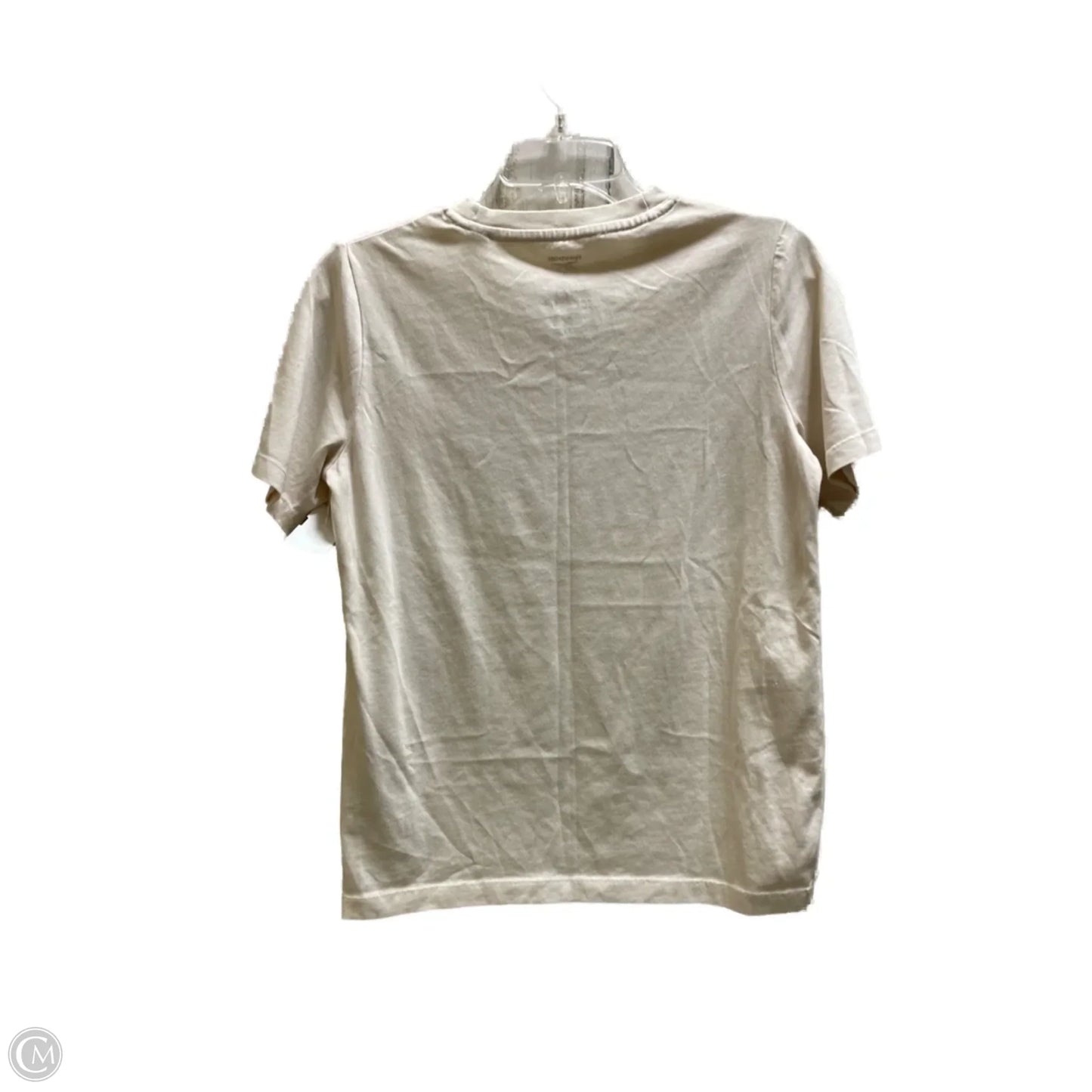 Top Short Sleeve By Reebok In Cream & Purple, Size: S