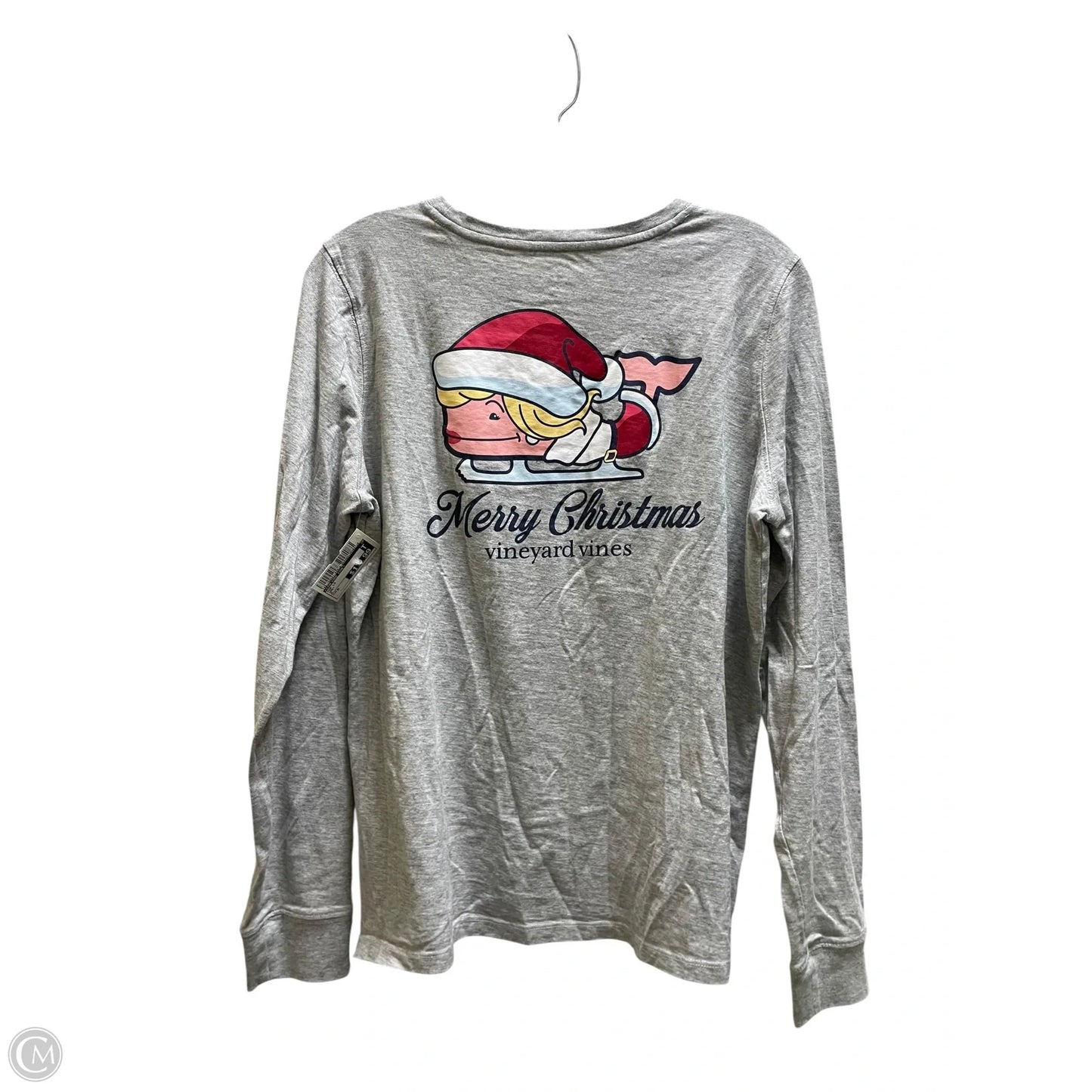 Top Long Sleeve By Vineyard Vines In Grey, Size: M