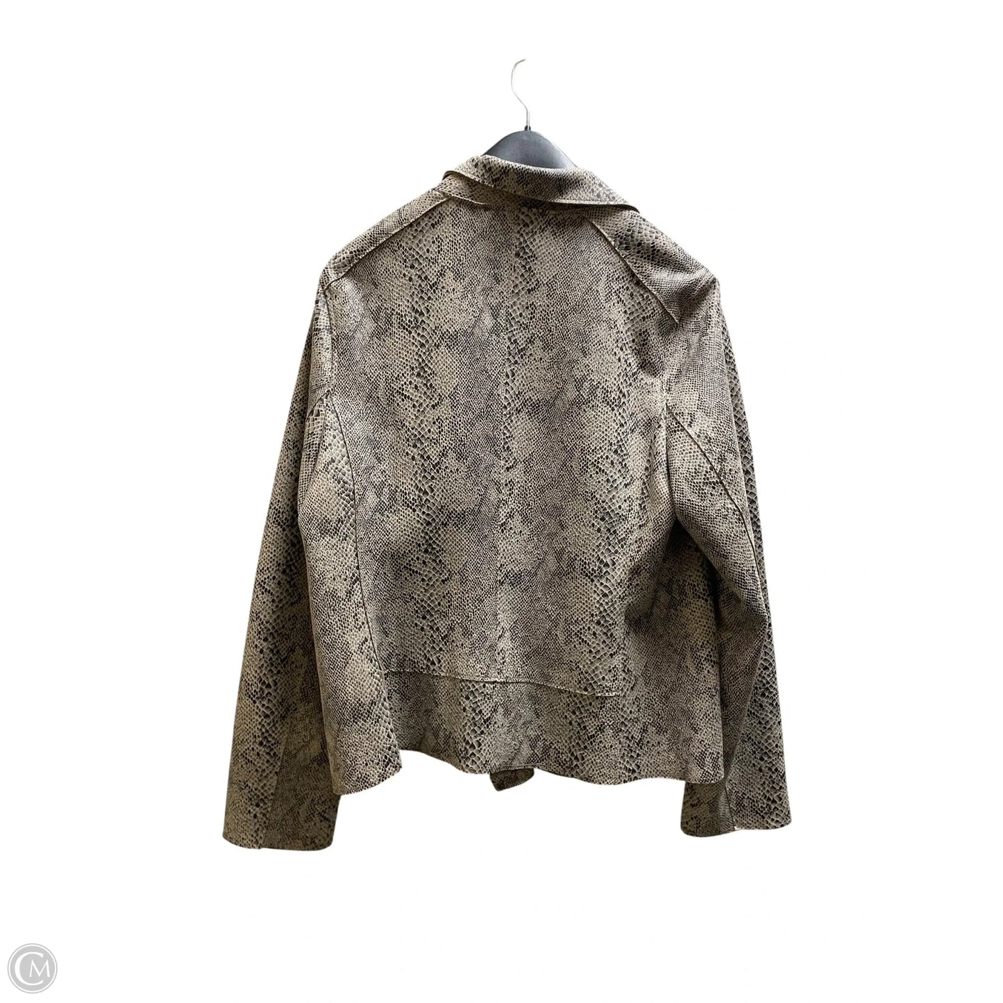 Jacket Moto Leather By Catherine Malandrino In Animal Print, Size: L