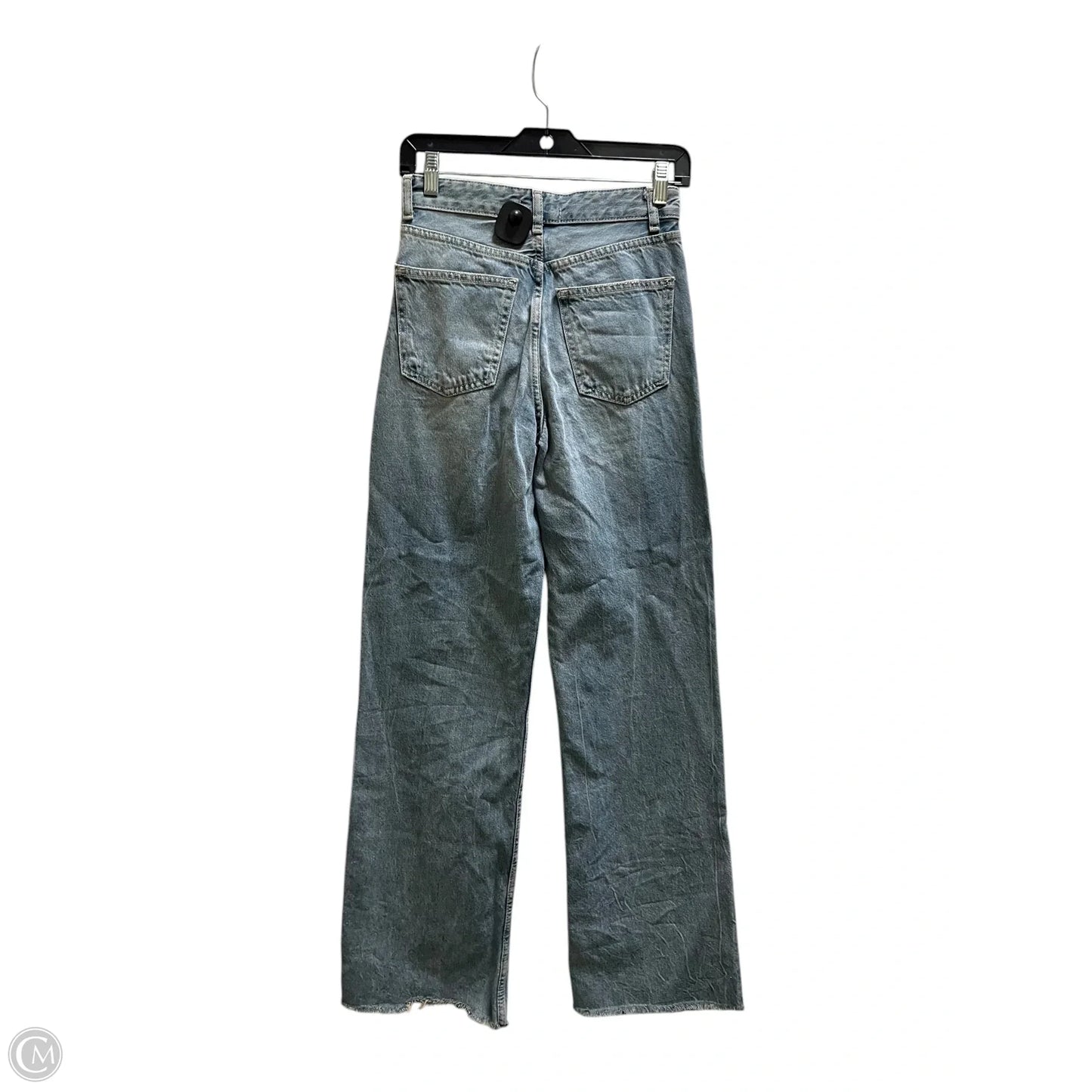 Jeans Straight By Zara In Blue Denim, Size: 2