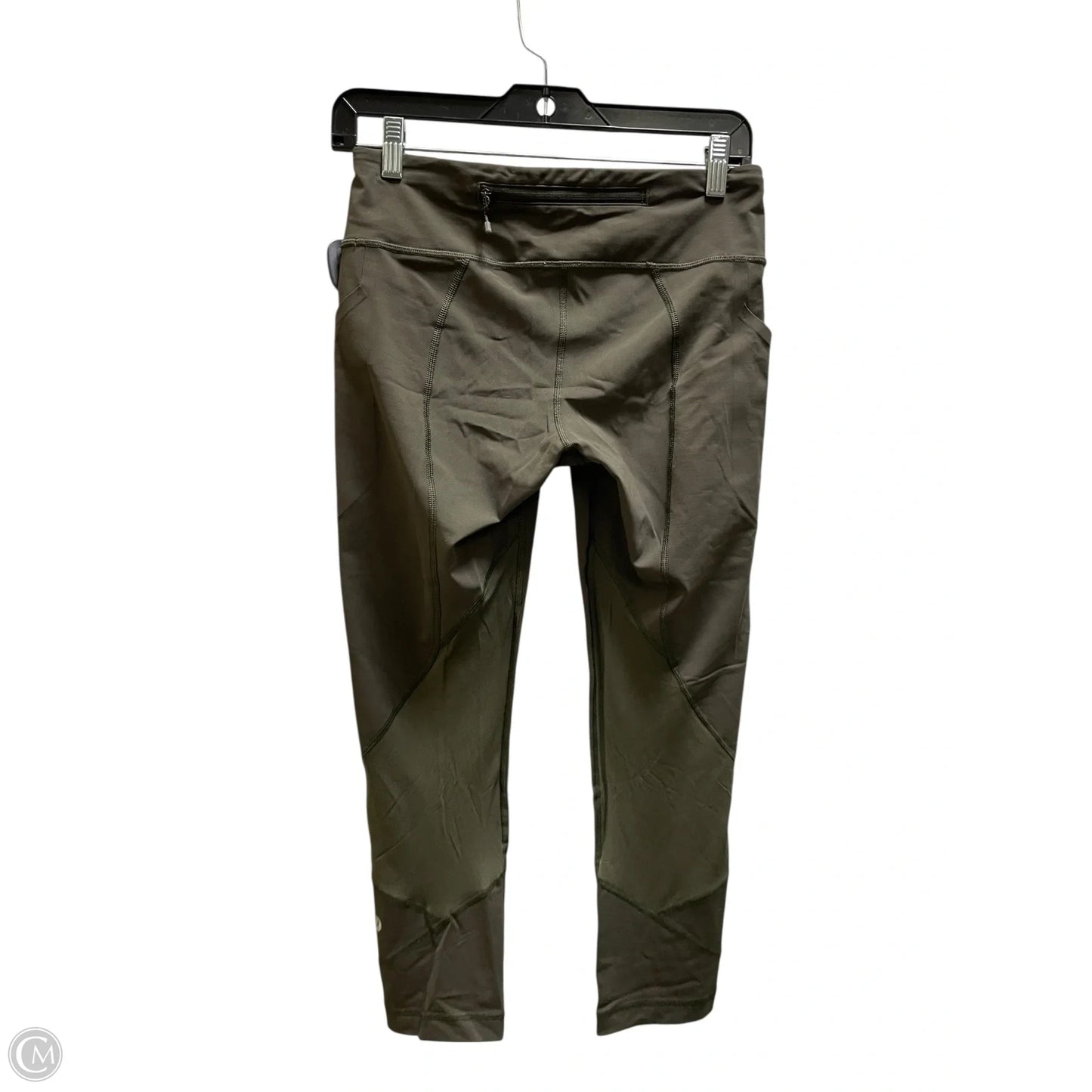 Athletic Leggings Capris By Lululemon In Green, Size: 6