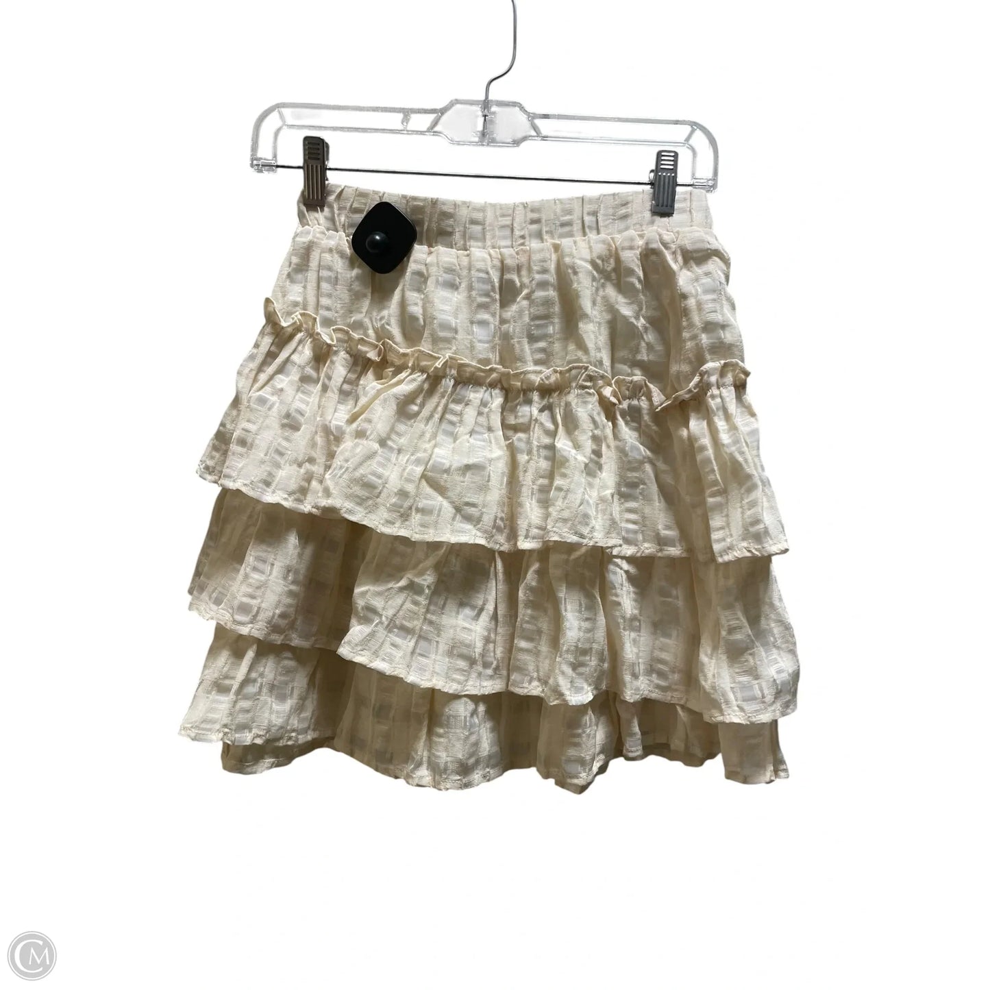 Skirt Mini & Short By Current Air In Cream, Size: Xs