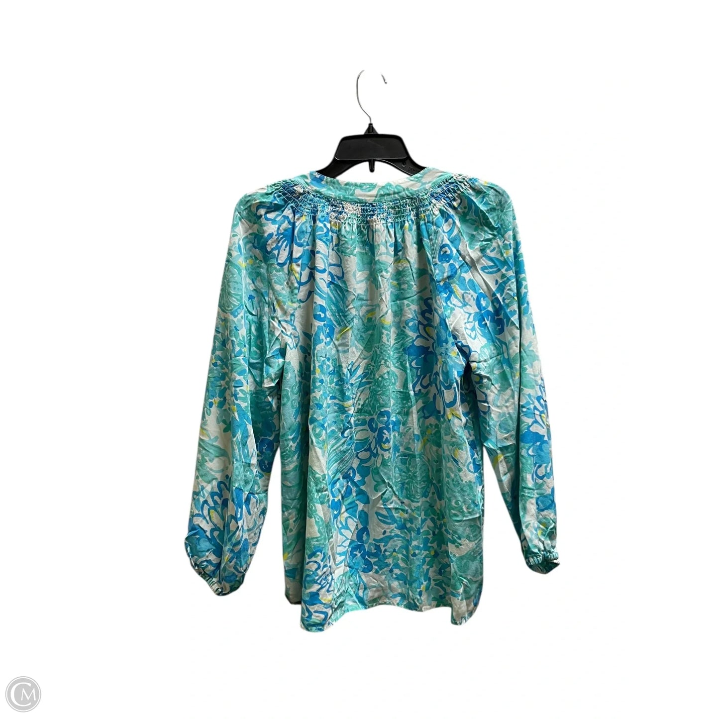 Top Long Sleeve Designer By Lilly Pulitzer In Blue, Size: Xl