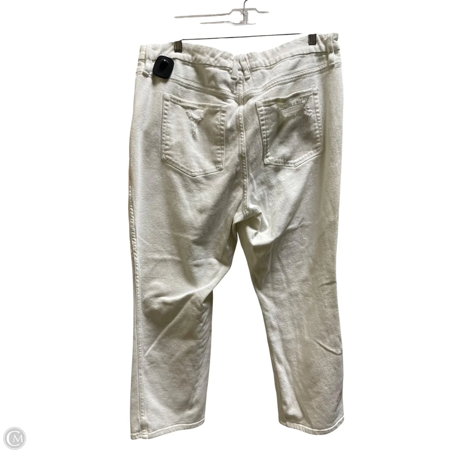Jeans Straight By Good American In White, Size: 16