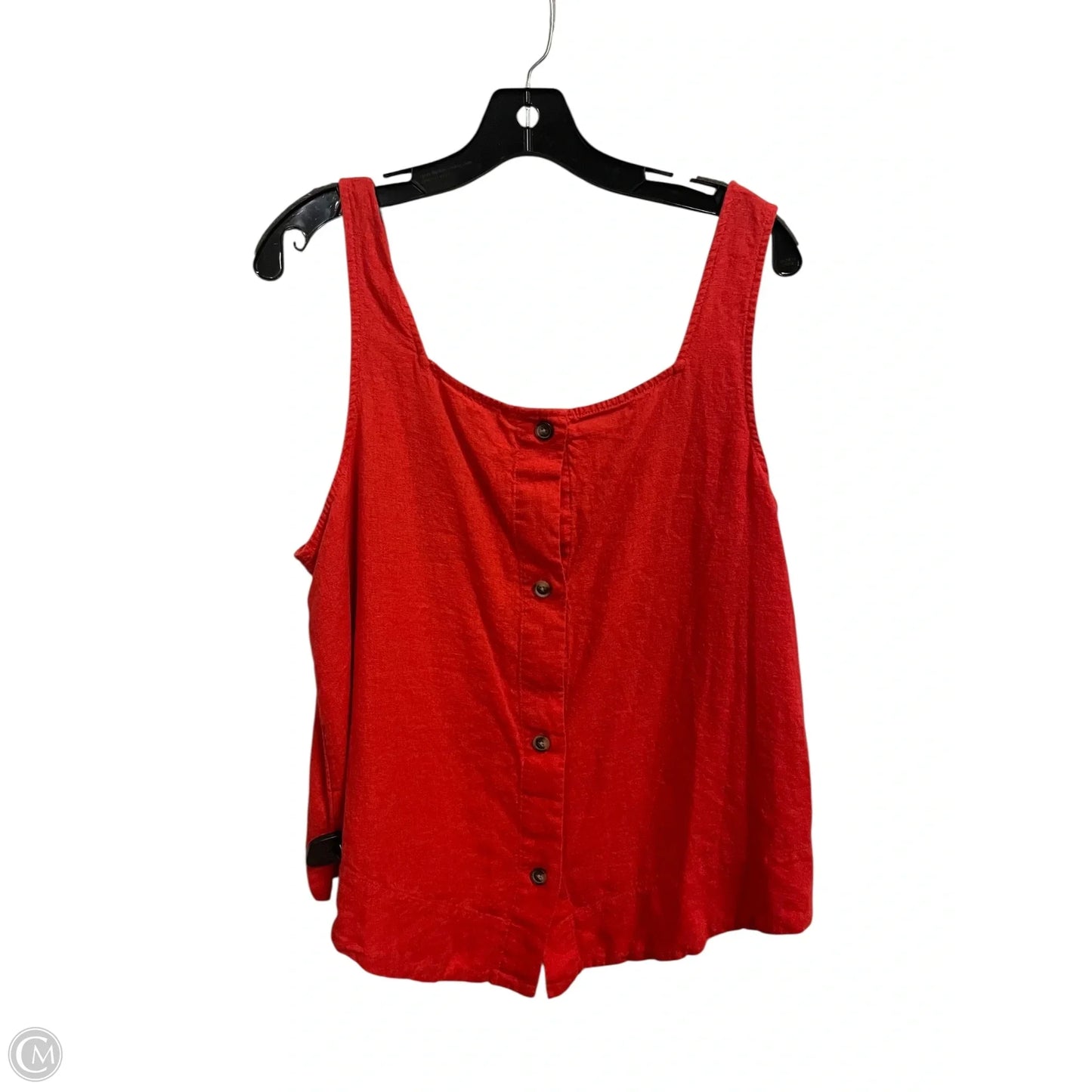 Top Sleeveless By Lc Lauren Conrad In Orange, Size: 1x