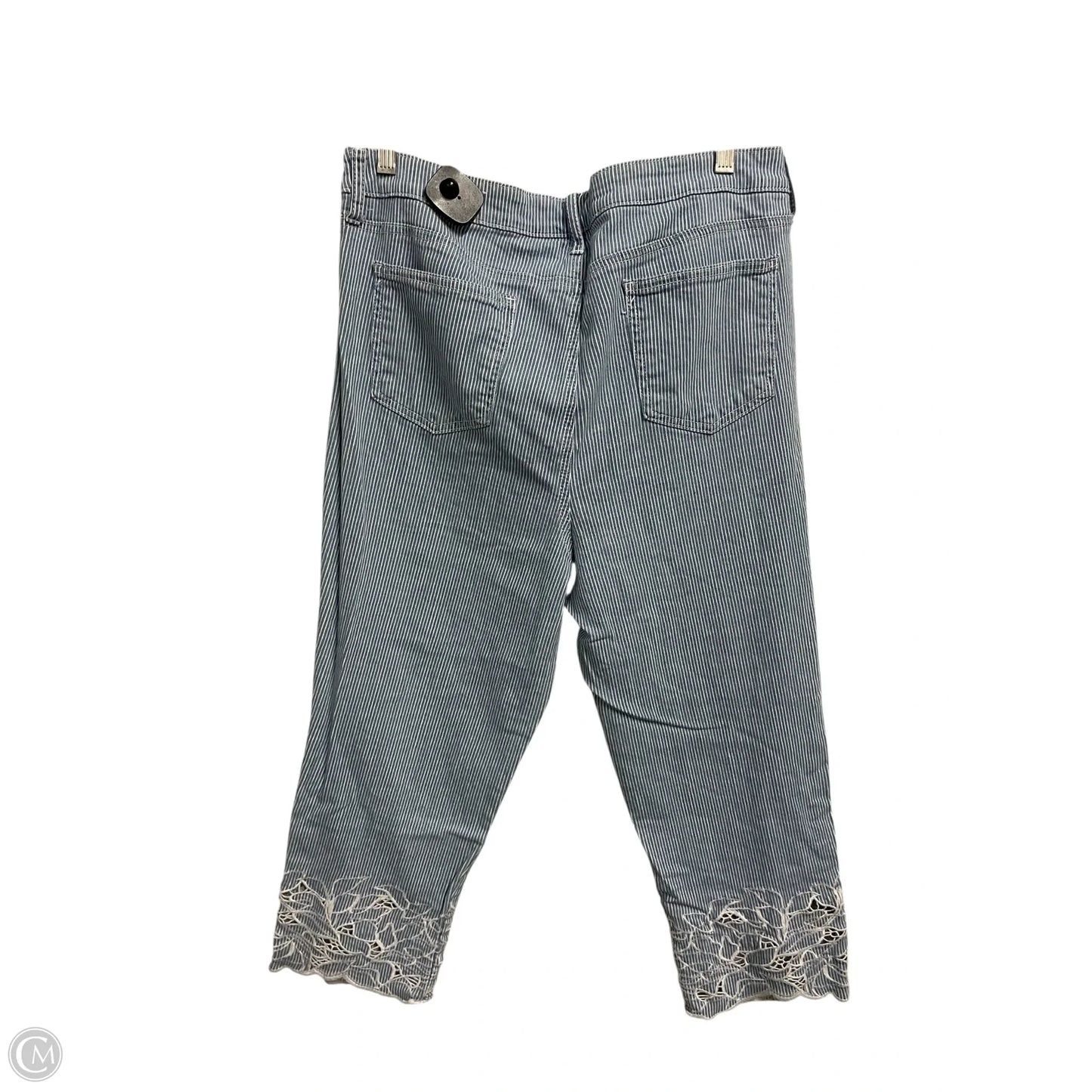 Pants Cropped By Chicos In Blue, Size: 16