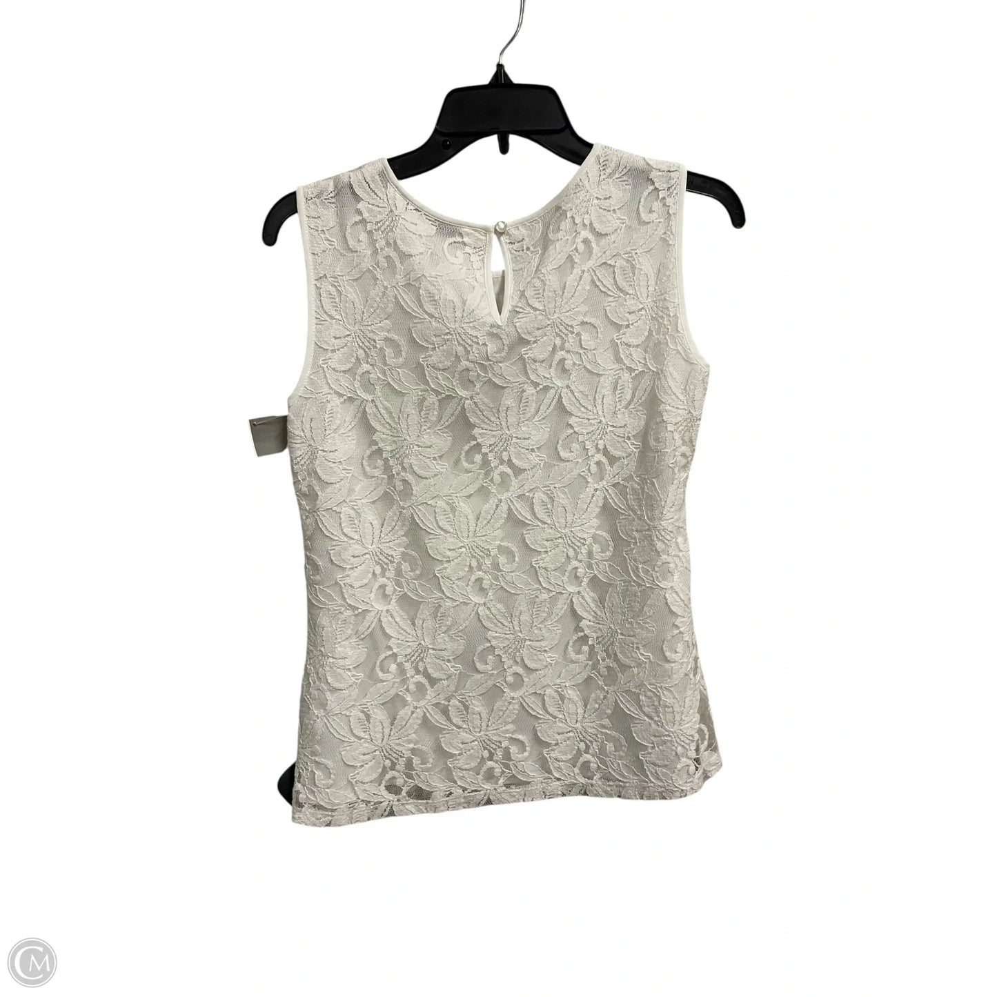 Top Sleeveless By Kasper In White, Size: Xs