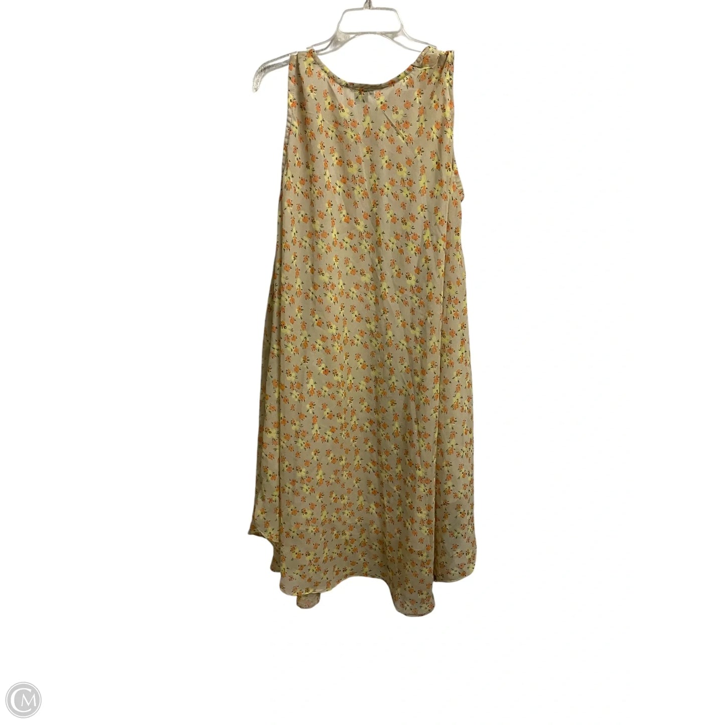 Dress Casual Maxi By Clothes Mentor In Yellow, Size: Osfm