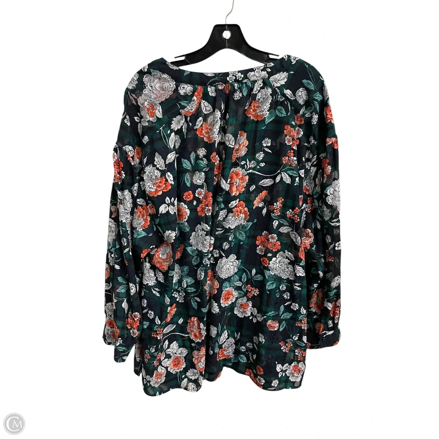 Top Long Sleeve By Tommy Hilfiger In Navy, Size: 2x