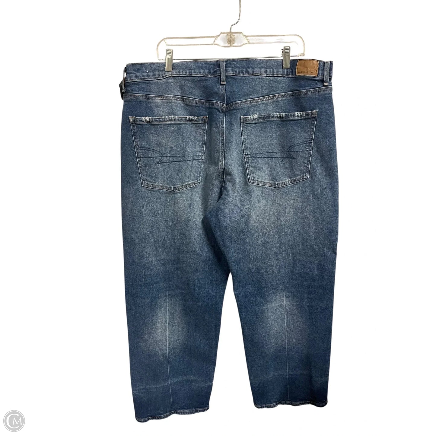 Jeans Boyfriend By American Eagle In Blue Denim, Size: 16