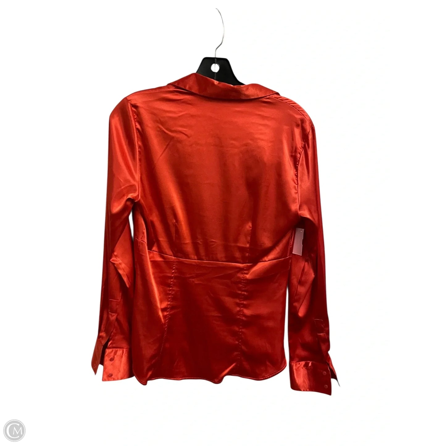 Top Long Sleeve By Zara Basic In Red, Size: M