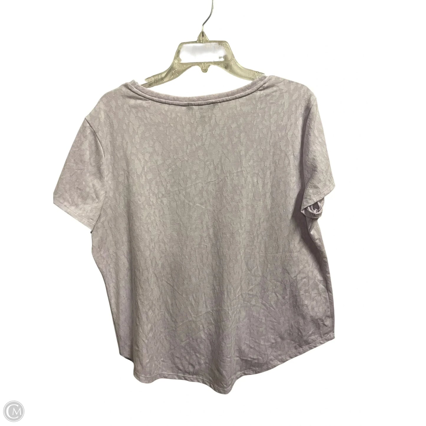 Top Short Sleeve By Simply Vera In Purple, Size: Xl