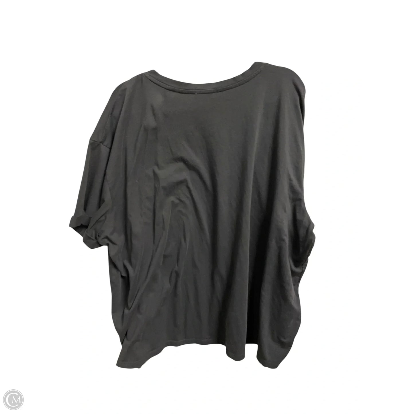 Top Short Sleeve Basic By Maurices In Grey, Size: 3x