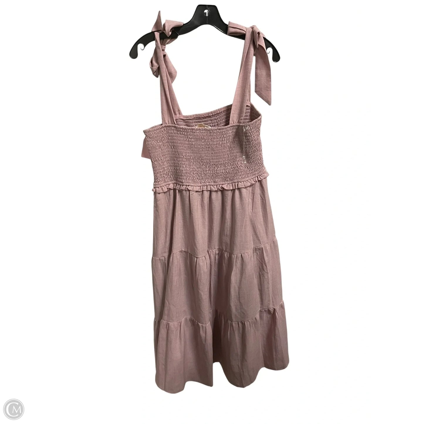 Dress Casual Midi By Listicle In Pink, Size: L