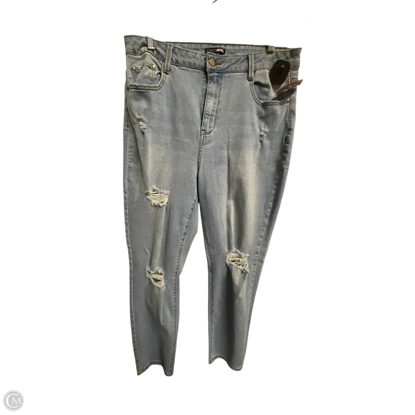 Jeans Straight By Fashion Nova In Blue, Size: 18