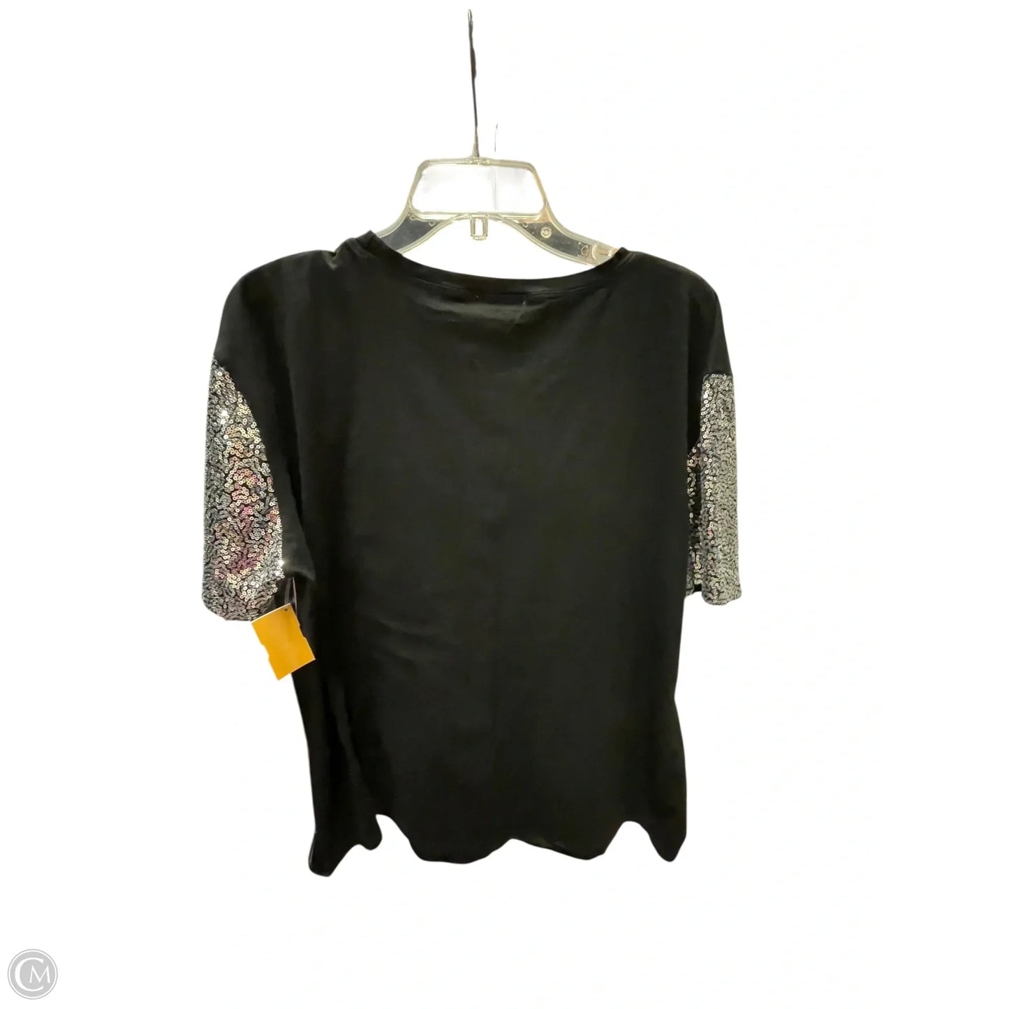 Top Short Sleeve Basic By Clothes Mentor In Black, Size: 3x