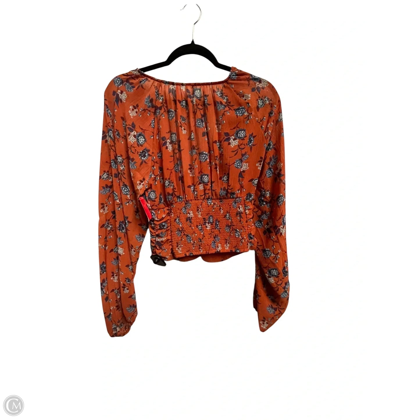 Top Long Sleeve By Free People In Orange, Size: Xs
