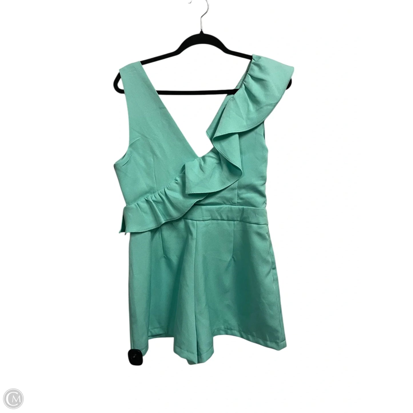 Romper By Clothes Mentor In Aqua, Size: L