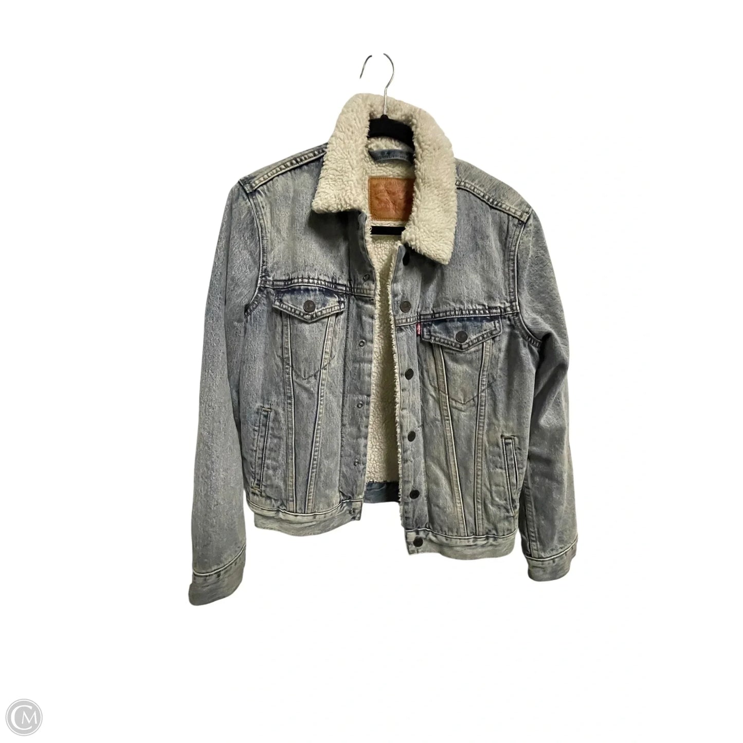 Jacket Denim By Levis In Blue Denim, Size: Xs