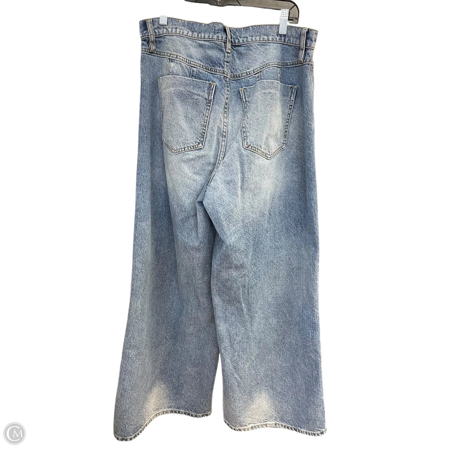 Jeans Wide Leg By We The Free In Blue Denim, Size: 12