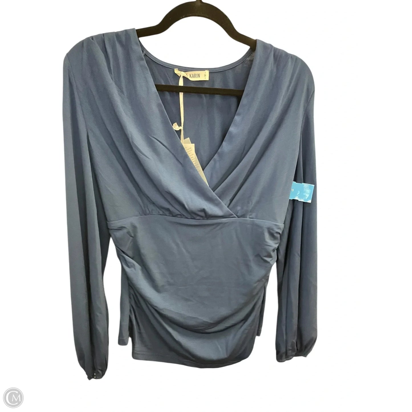 Top Long Sleeve By Grace Karin In Navy, Size: M