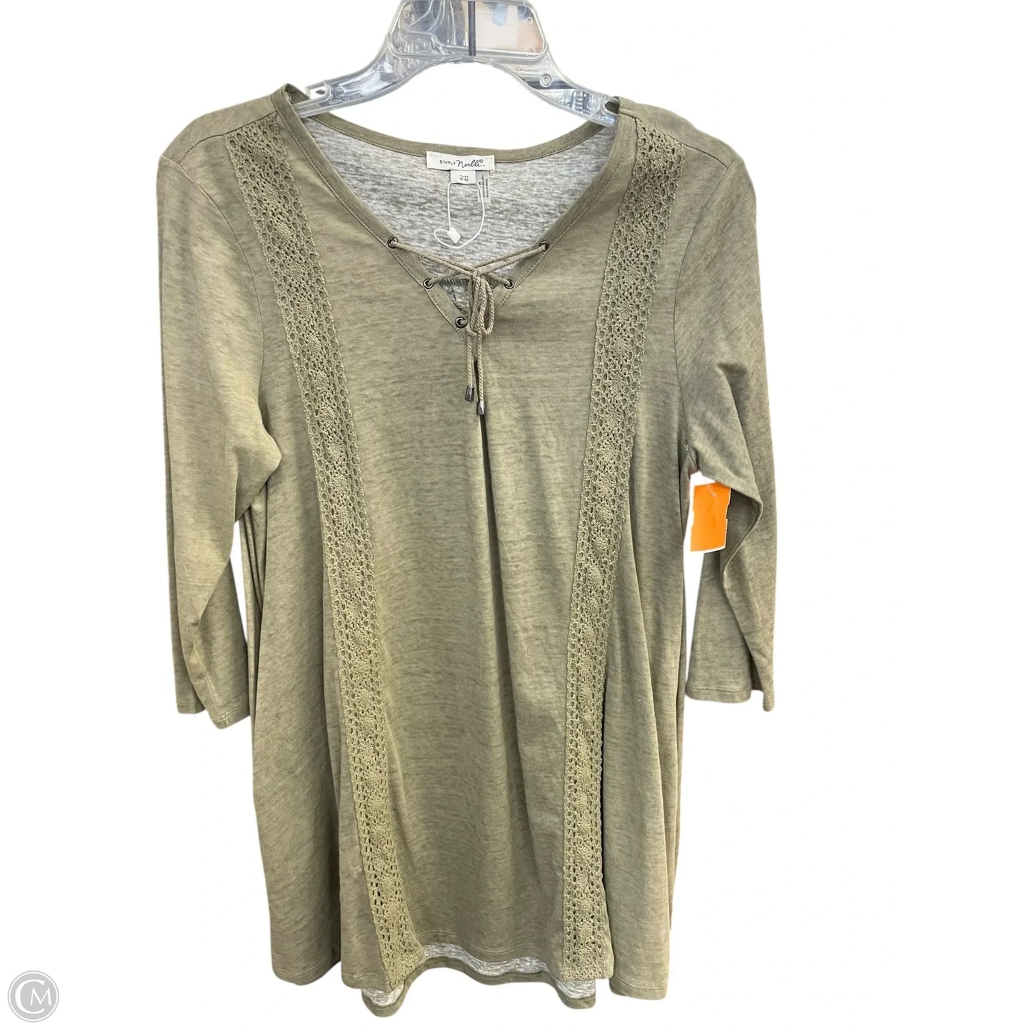 Top Long Sleeve By Simply Noelle In Green, Size: S