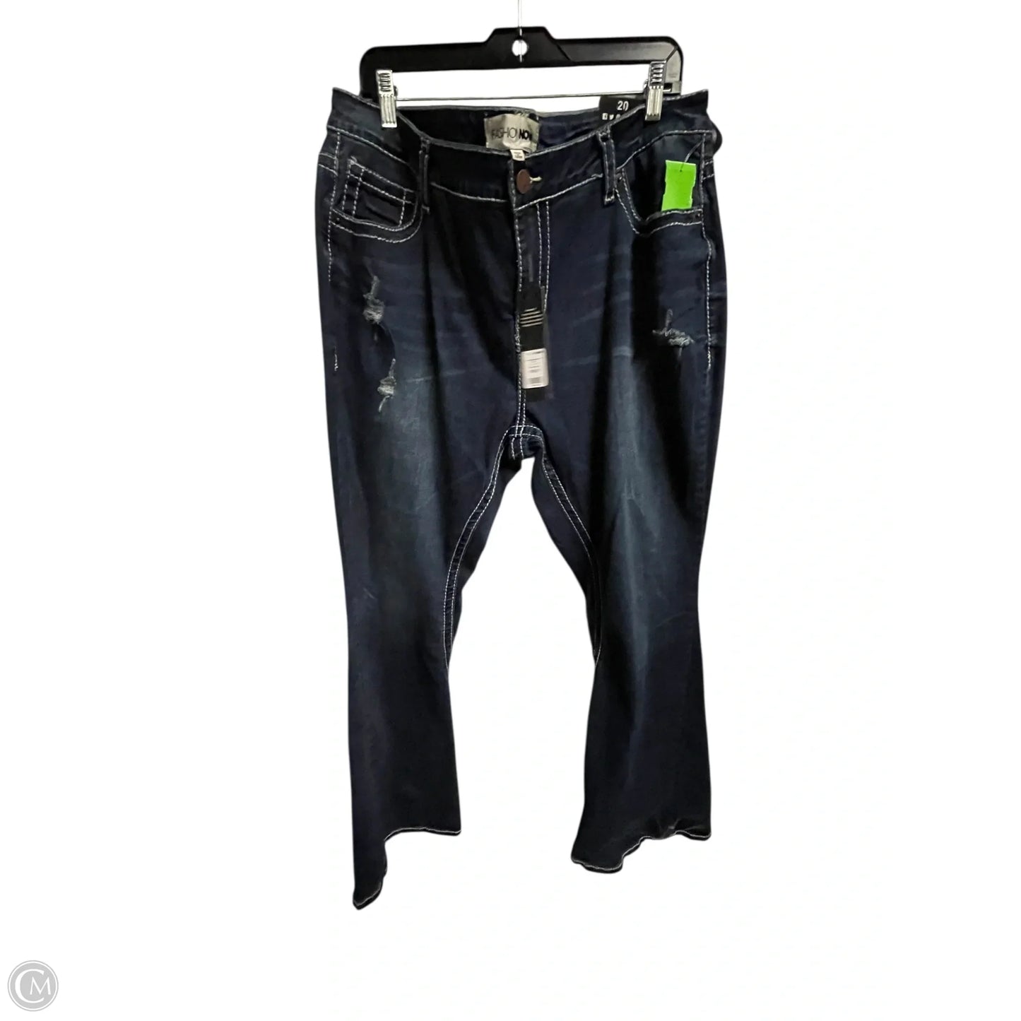 Jeans Straight By Fashion Nova In Blue, Size: 20