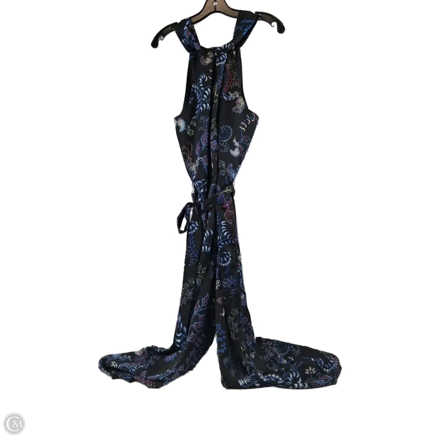 Dress Casual Maxi By Loft In Black & Blue, Size: Lp