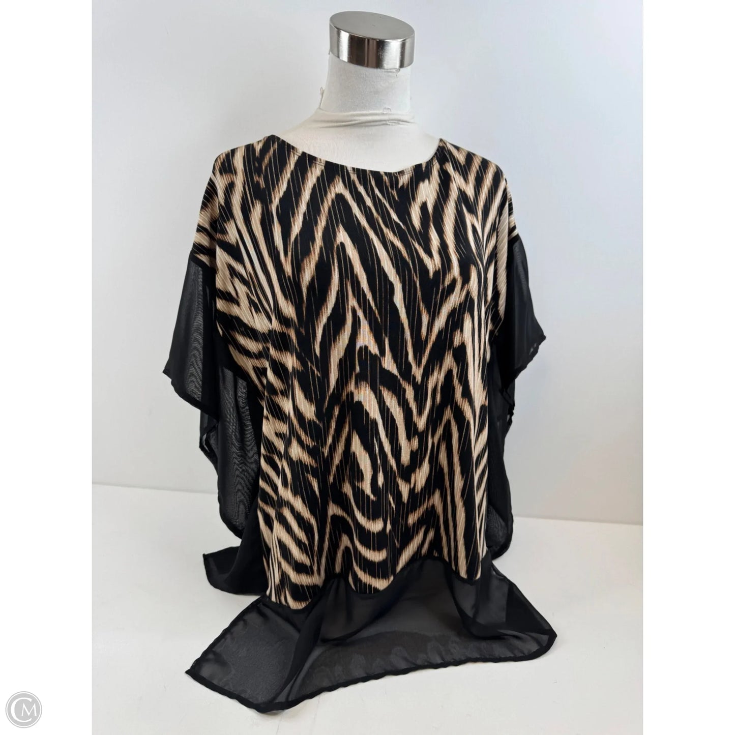 Top Short Sleeve By Chicos In Animal Print, Size: S